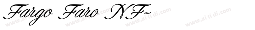 Fargo Faro NF字体转换